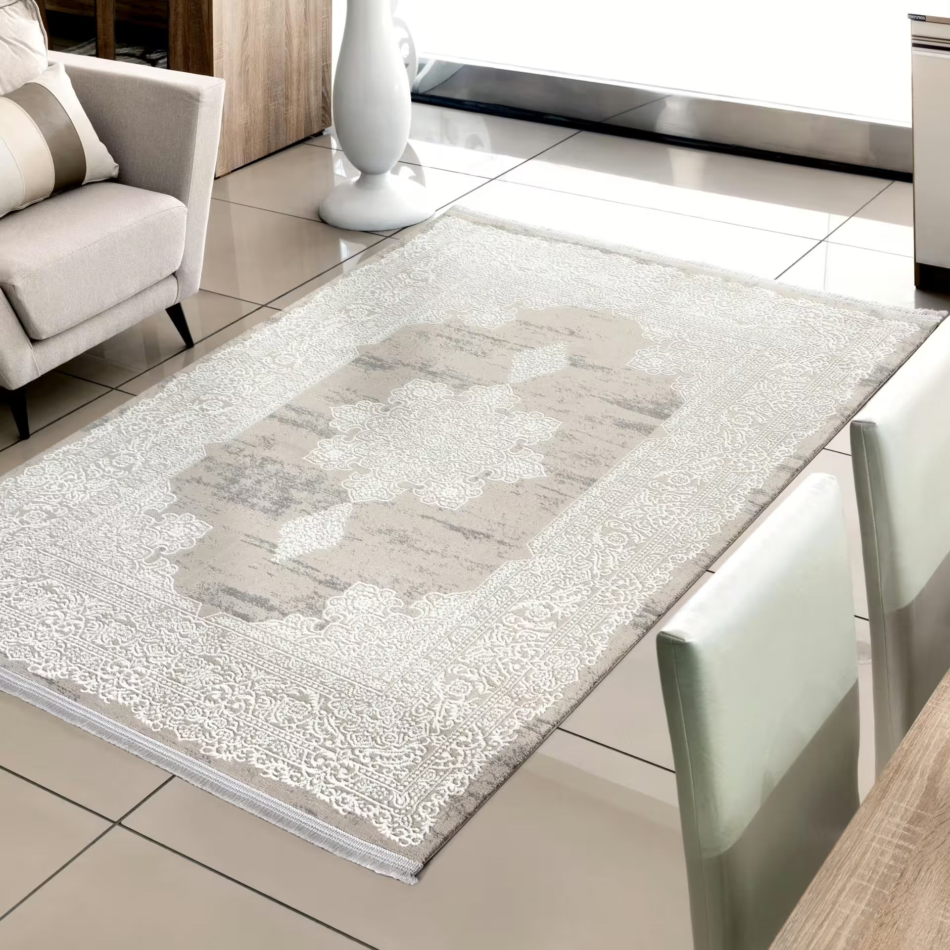 Sehrazat Premium Glory 250 Collection Beige - Premium Designer Teppich mit 3D-Effekt