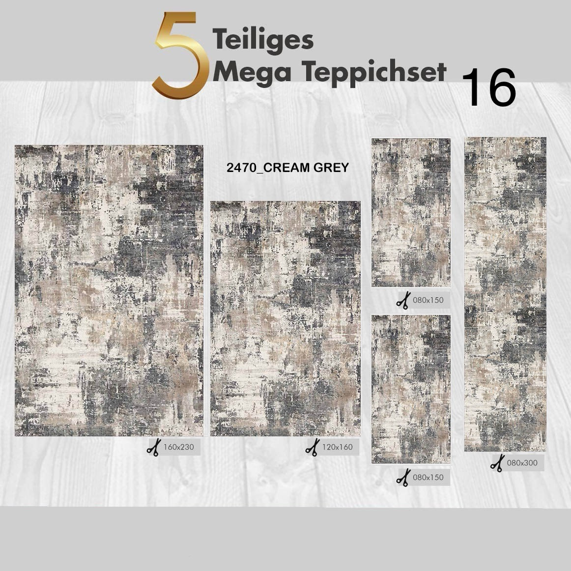 5 Teiliges Mega Teppichset