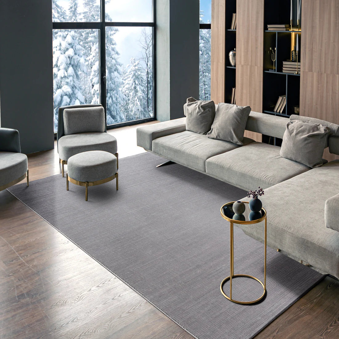Sehrazat Premium Lima 6050
Collection Grey - Moderner
Designer Teppich mit 3D-Effekt
