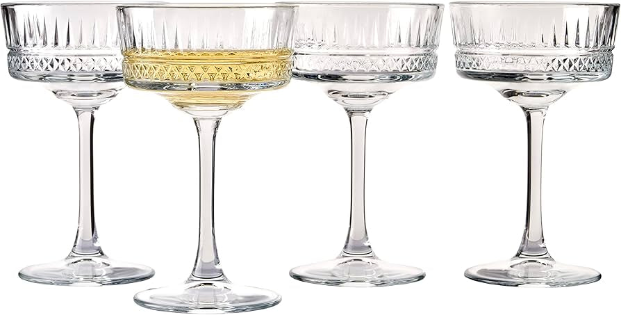 Pasabahce ELYSIA 440436 Champaign Glas Dessertglas 260 ml 4er Set Gläser-Set