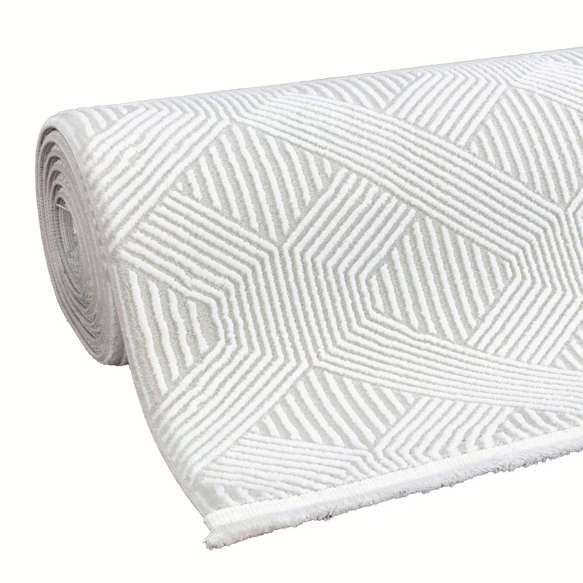 Sehrazat Premium Glory 220 Collection Creme - Premium Designer Teppich mit 3D-Effekt