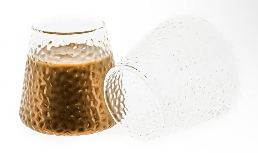 Mulex 2 Tlg. Glas-Set Getränkebecher Trinkgläser Bororsilikatglas Hitzebeständig - 300 ml