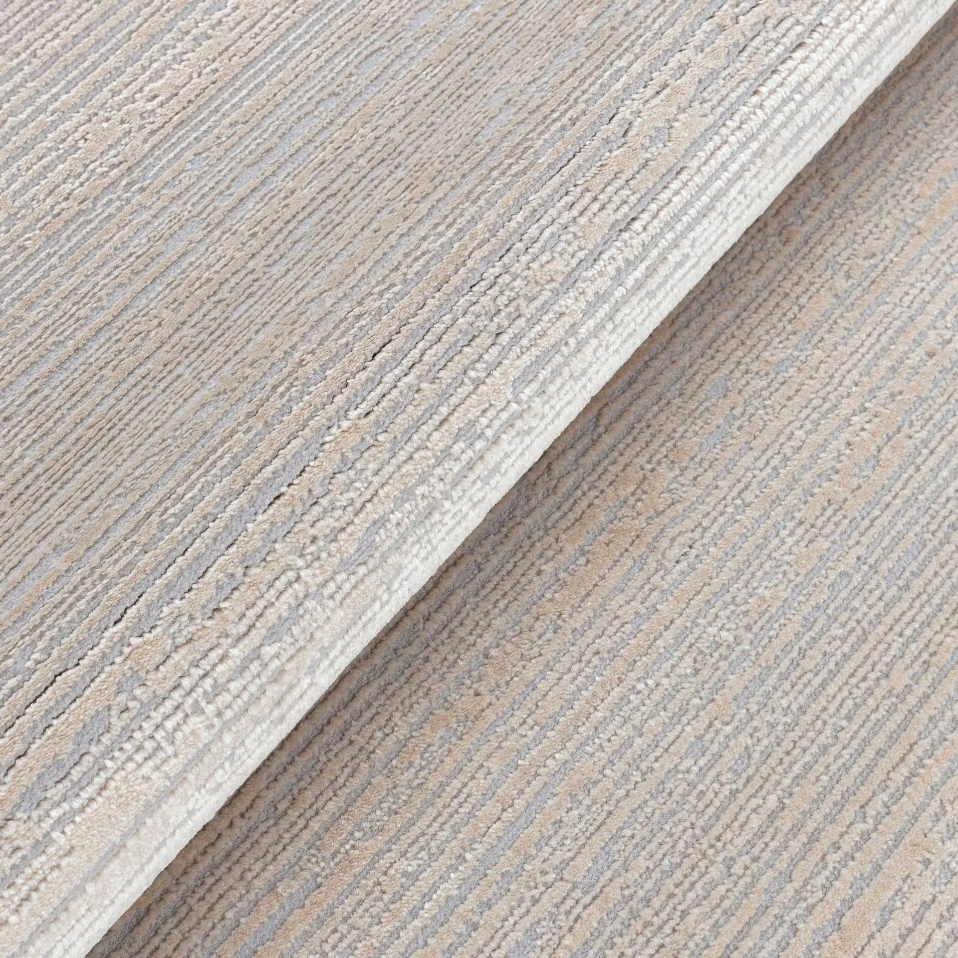 Sehrazat Premium Lima 4050 Collection Hellgrau/Beige - Moderner Designer Teppich mit 3D-Effekt