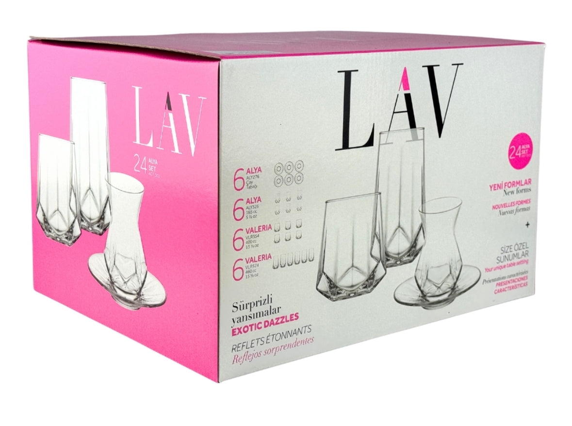 LAV ALYAS2 24pcs Glas Set