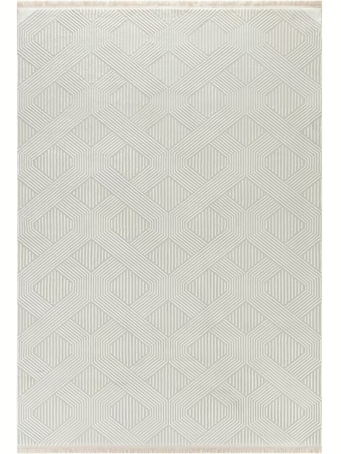 Sehrazat Premium Glory 220 Collection Creme - Premium Designer Teppich mit 3D-Effekt