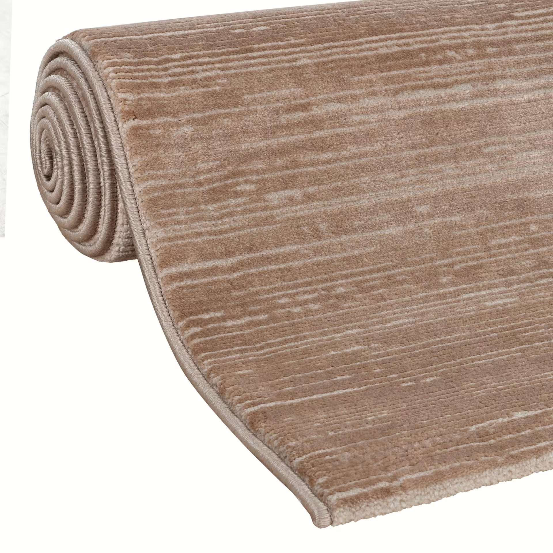 Sehrazat Premium Lima 2050 Collection Du kelbeige - Moderner Designer Teppich mit 3D-Effekt