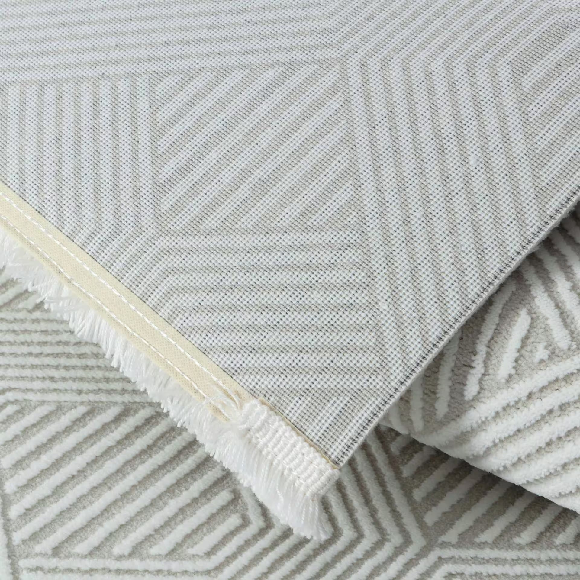 Sehrazat Premium Glory 220 Collection Creme - Premium Designer Teppich mit 3D-Effekt