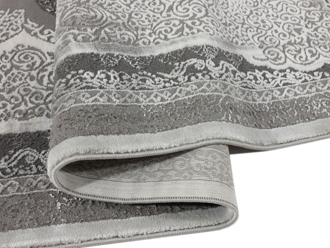 Flora FEZ 8586 Grau  Teppich