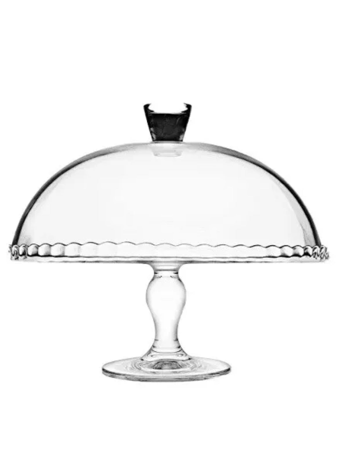 Tortenplatte a. Fuß und Haube 32cm Patisserie Kuchenplatte Kuchenteller