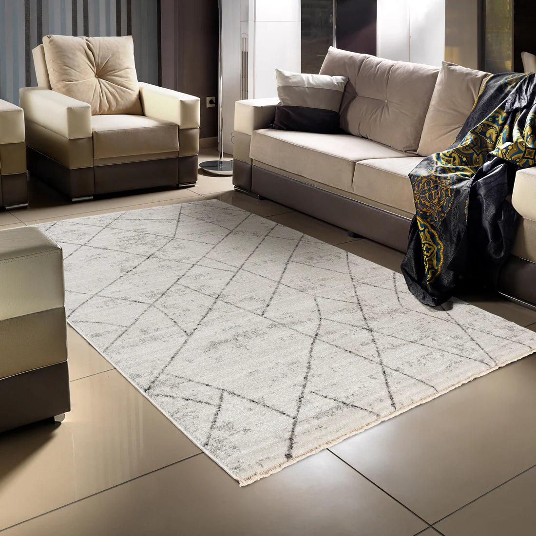 SEHRAZAT MODERN MYSTIC 2100 cream Teppich