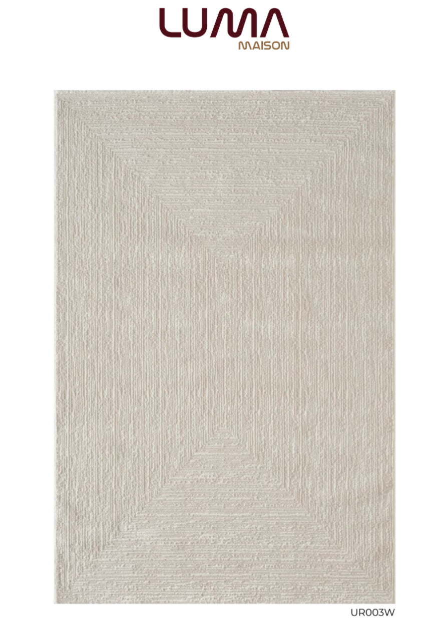 Luma Maison Terra Collection UR001W – Moderner Designer Teppich mit 3D Effekt