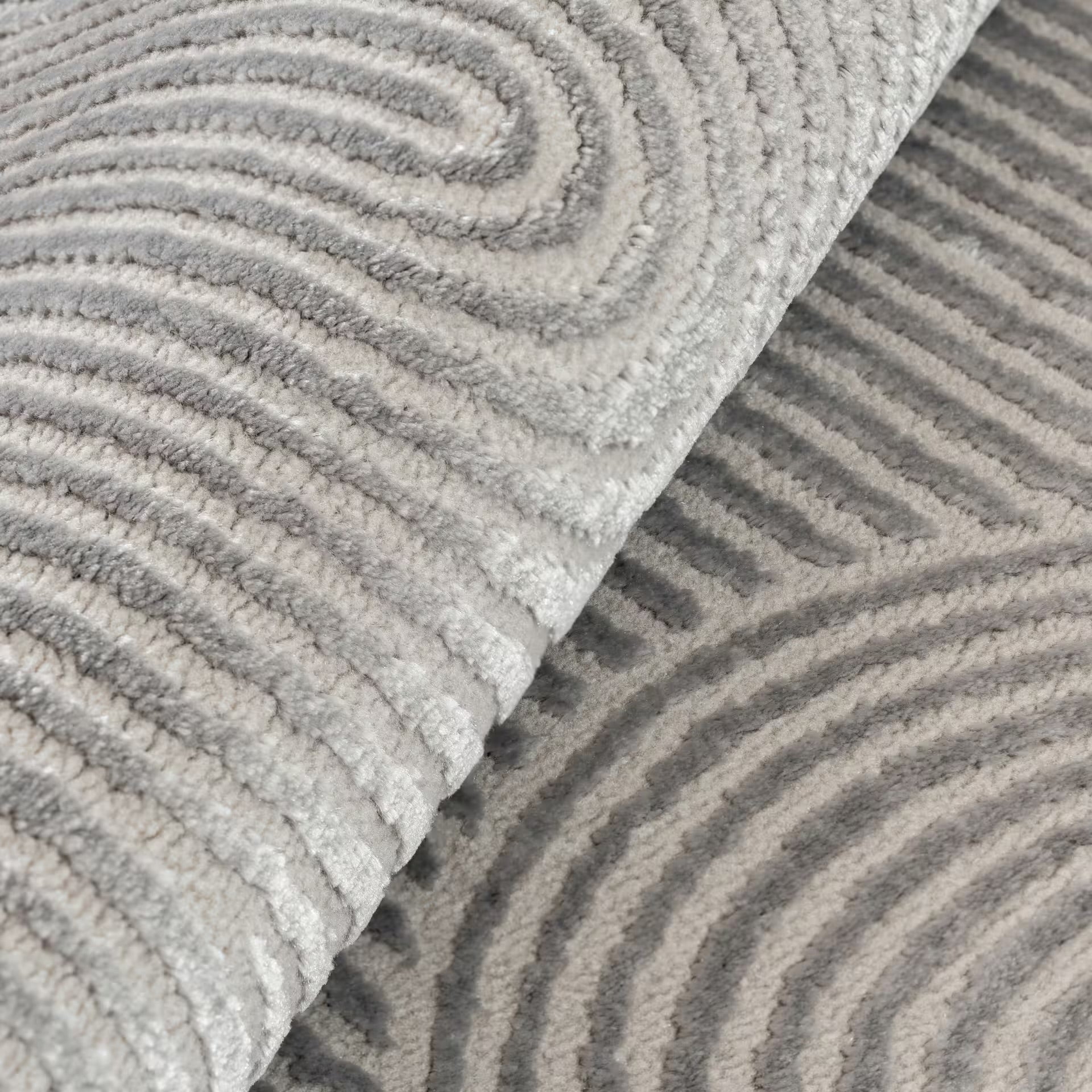 Sehrazat Premium Collection Serie MODA 1130 grau mit 3D Effekt Neuheit Teppich