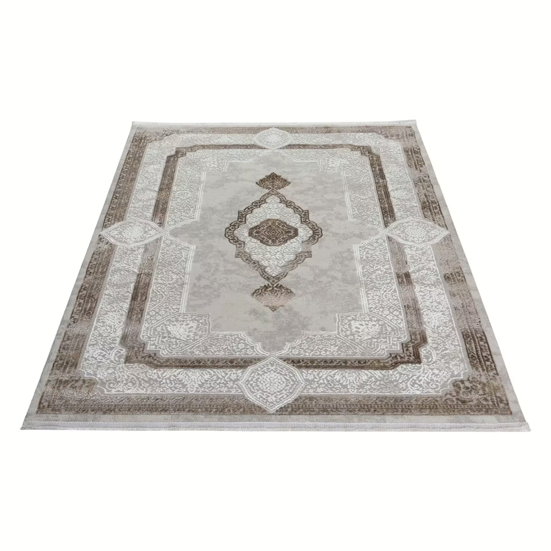 Sehrazat Premium Glory 270 Collection Beige - Premium Designer Teppich mit 3D-Effekt