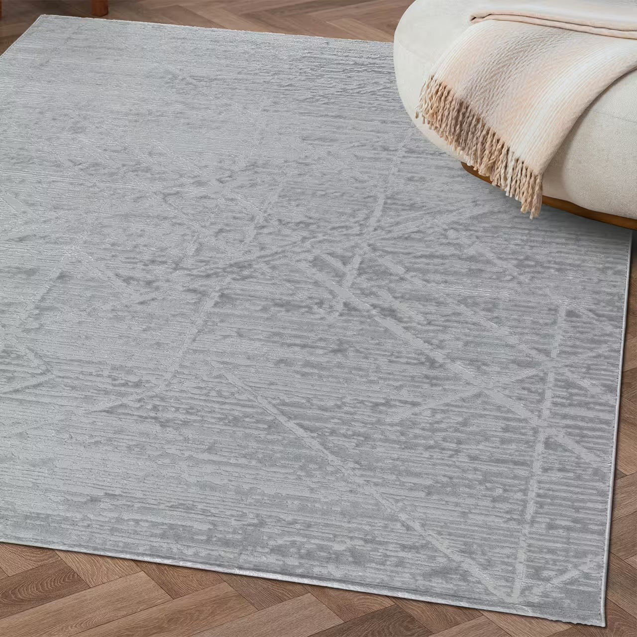 Sehrazat Premium Collection Serie MODA 1230 grau mit 3D Effekt Neuheit Teppich