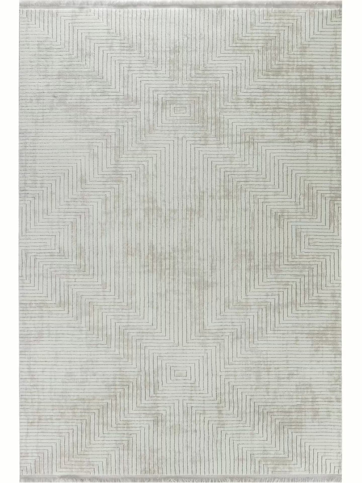Sehrazat Premium Glory 200 Collection Beige - Premium Designer Teppich mit 3D-Effekt
