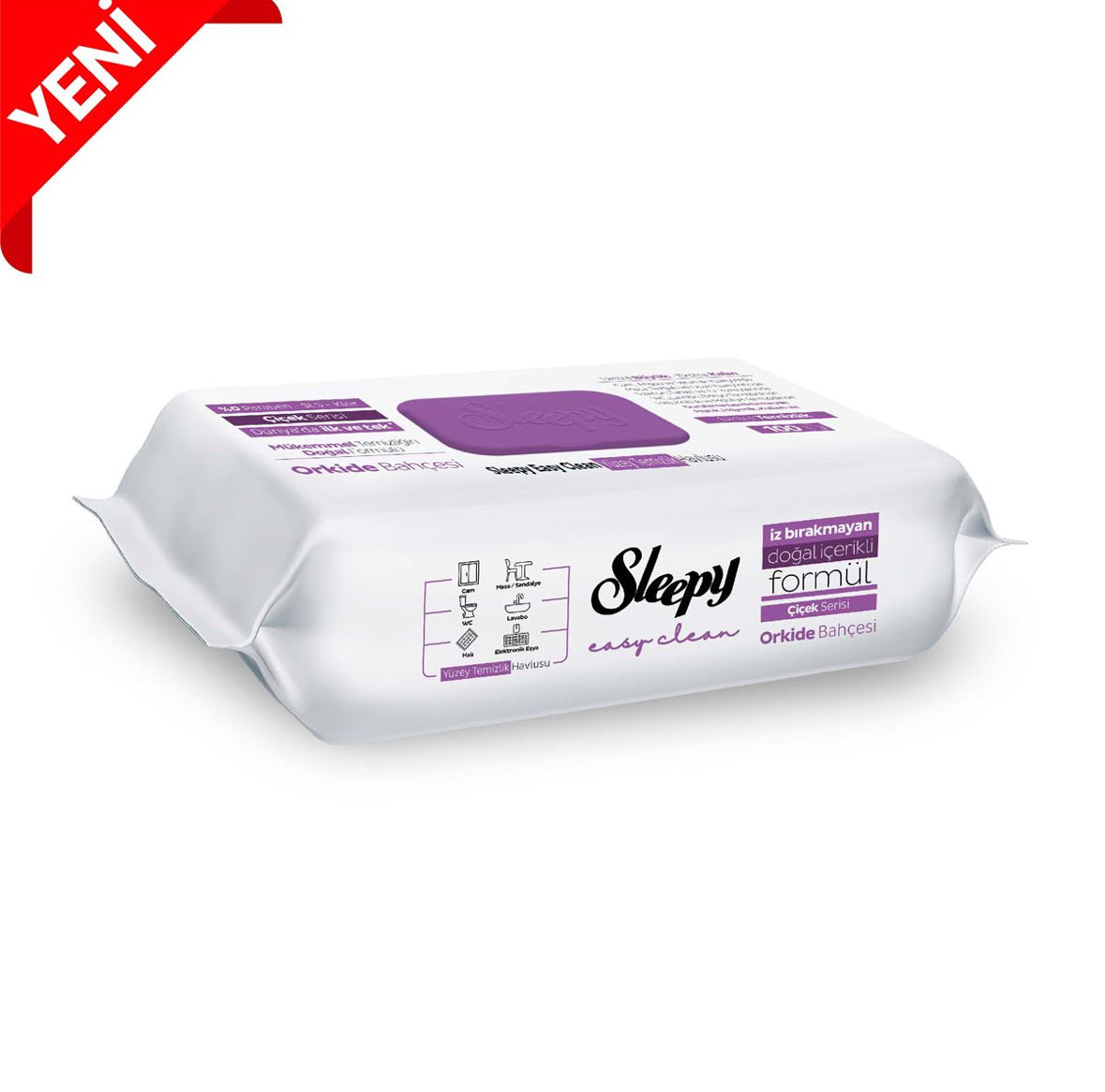 Sleepy Easy Clean Orchideengarten jeweils 100 Tücher Reinigungstücher, Allzwecktücher