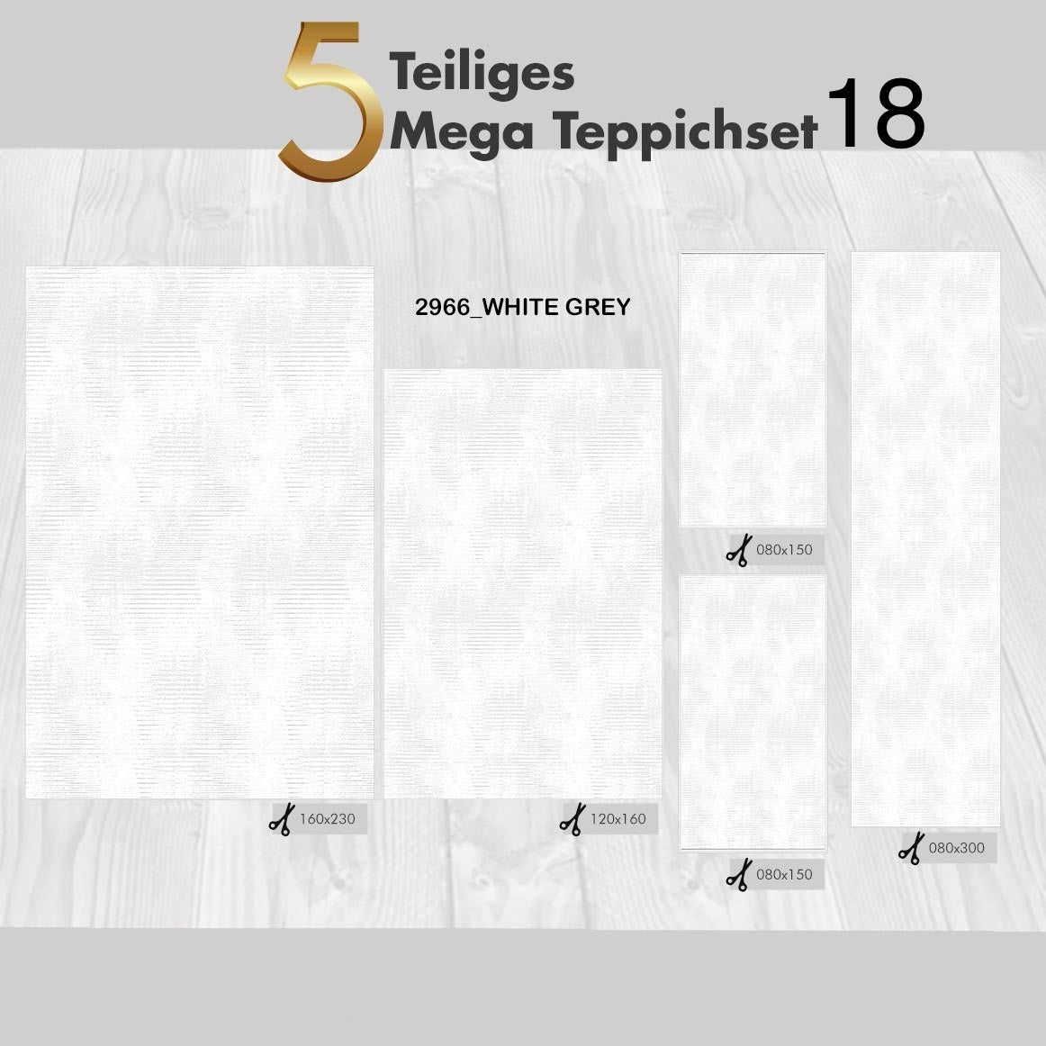 5 Teiliges Mega Teppichset