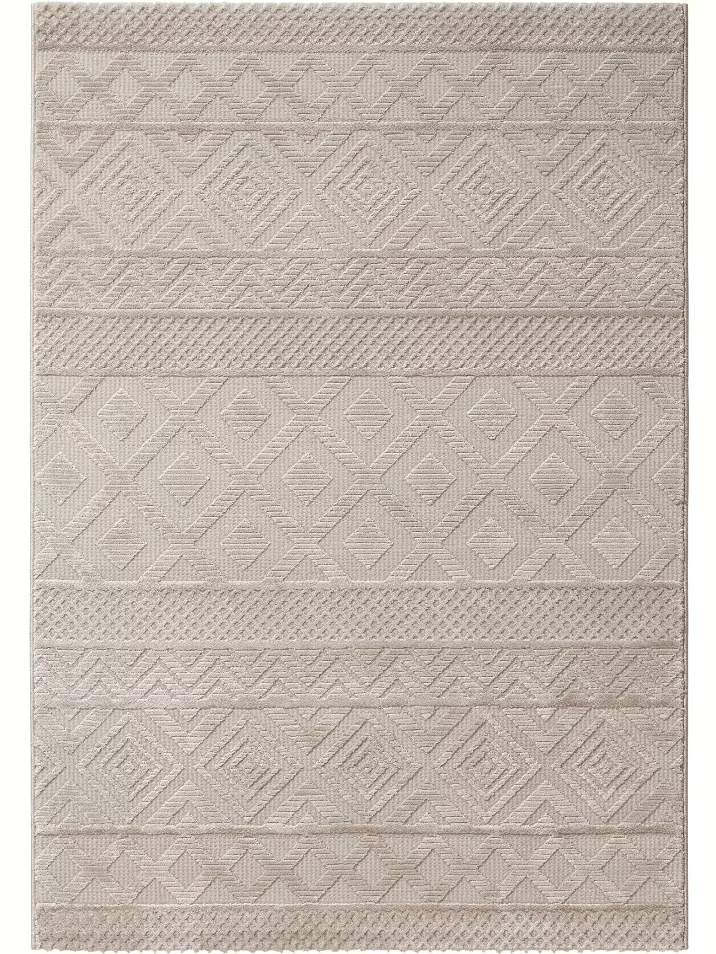 Sehrazat PREMIUM LUXURY COLLECTION - Moderner Designer Teppich Serie 6100 Beige mit 3D-Effekt