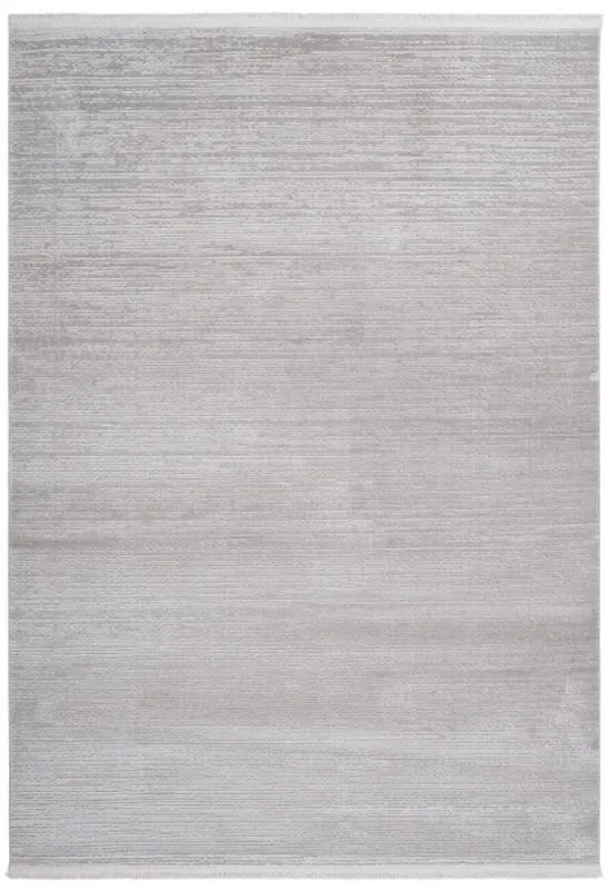 Teppich - Triomphe von Pierre Cardin in 501 Silber mit modernen Streifenmuster