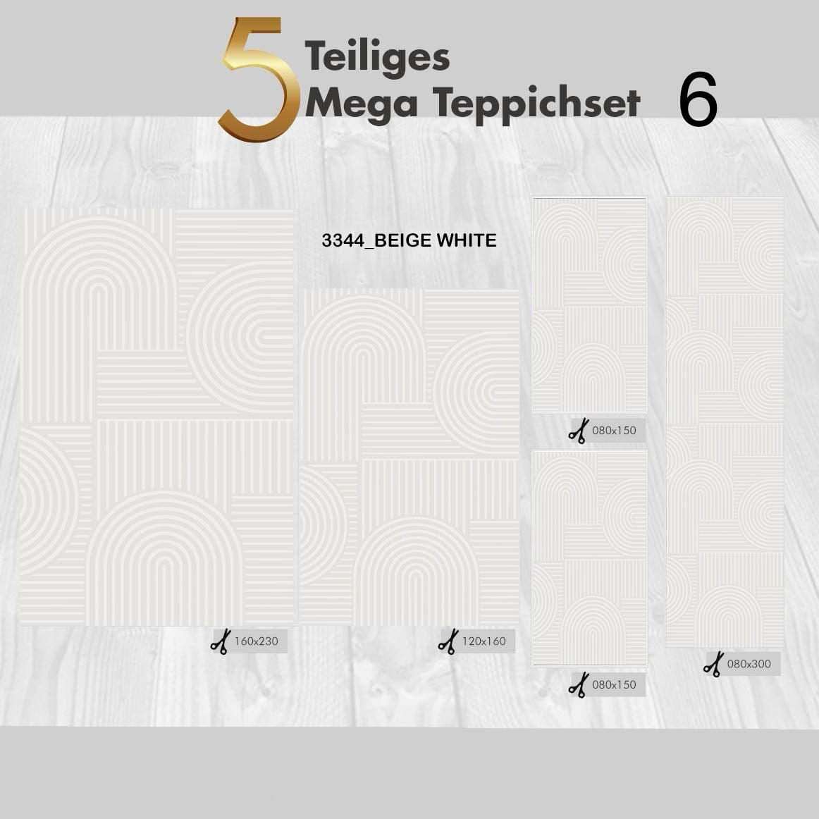 5 Teiliges Mega Teppichset