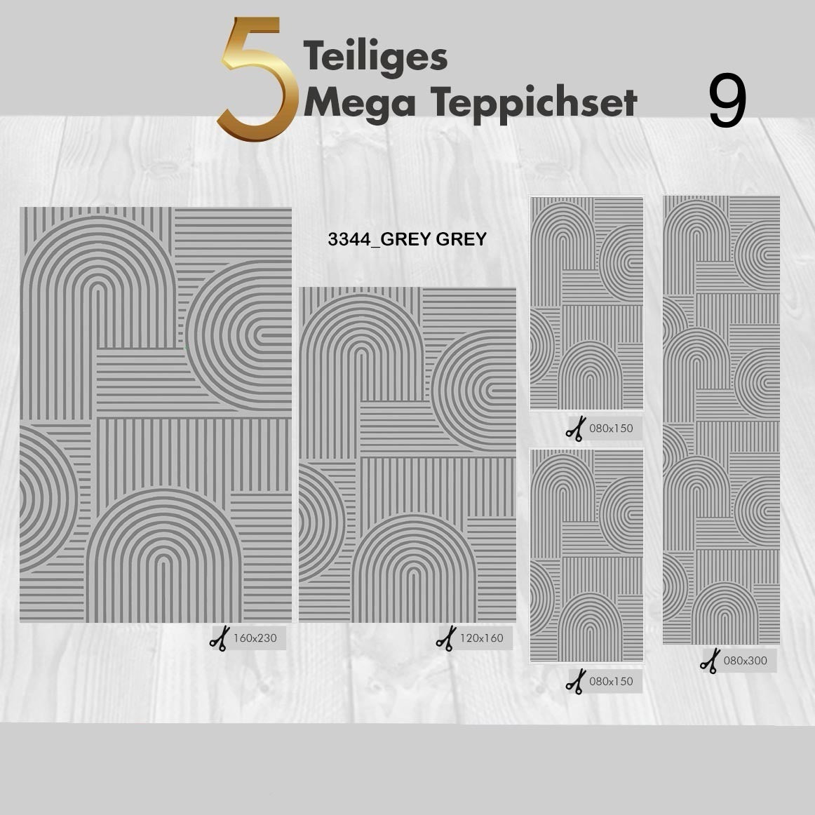5 Teiliges Mega Teppichset