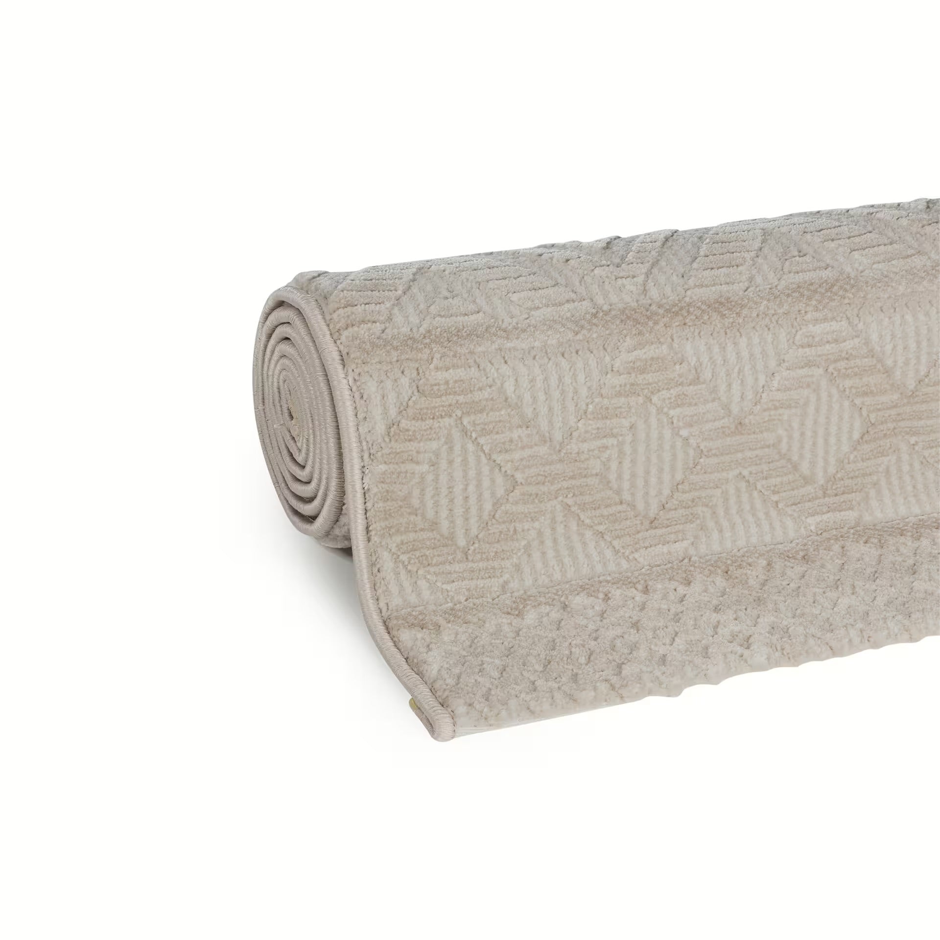 Sehrazat PREMIUM LUXURY COLLECTION - Moderner Designer Teppich Serie 6100 Beige mit 3D-Effekt