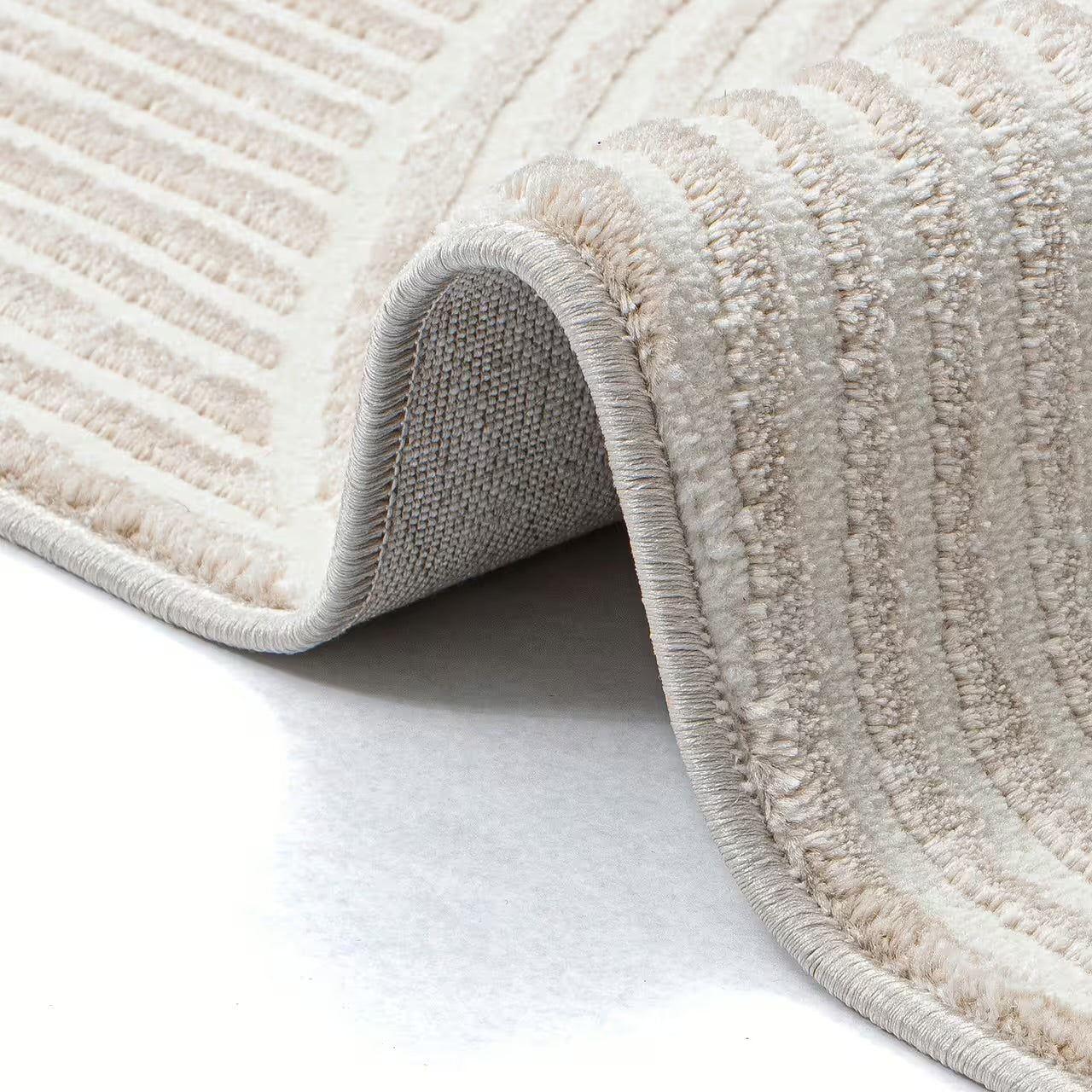 Sehrazat Premium Collection Serie MODA 1120 beige mit 3D Effekt Neuheit Teppich