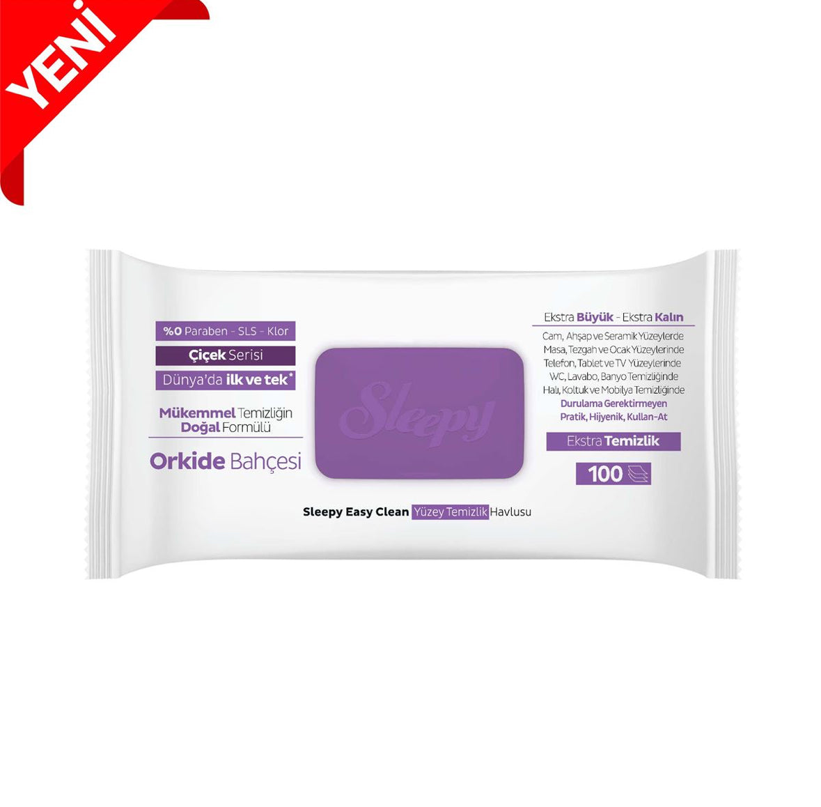 Sleepy Easy Clean Orchideengarten jeweils 100 Tücher Reinigungstücher, Allzwecktücher