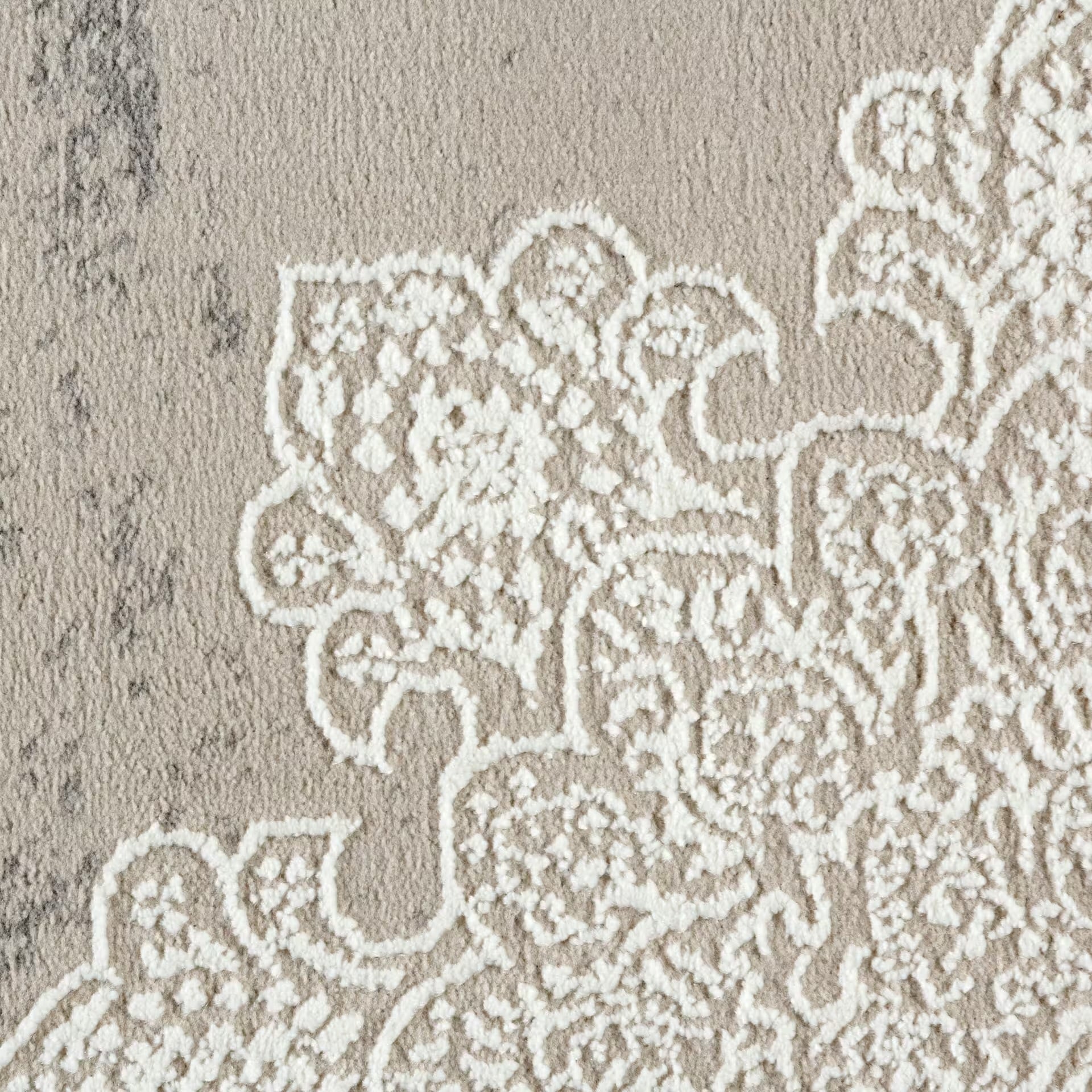 Sehrazat Premium Glory 250 Collection Beige - Premium Designer Teppich mit 3D-Effekt