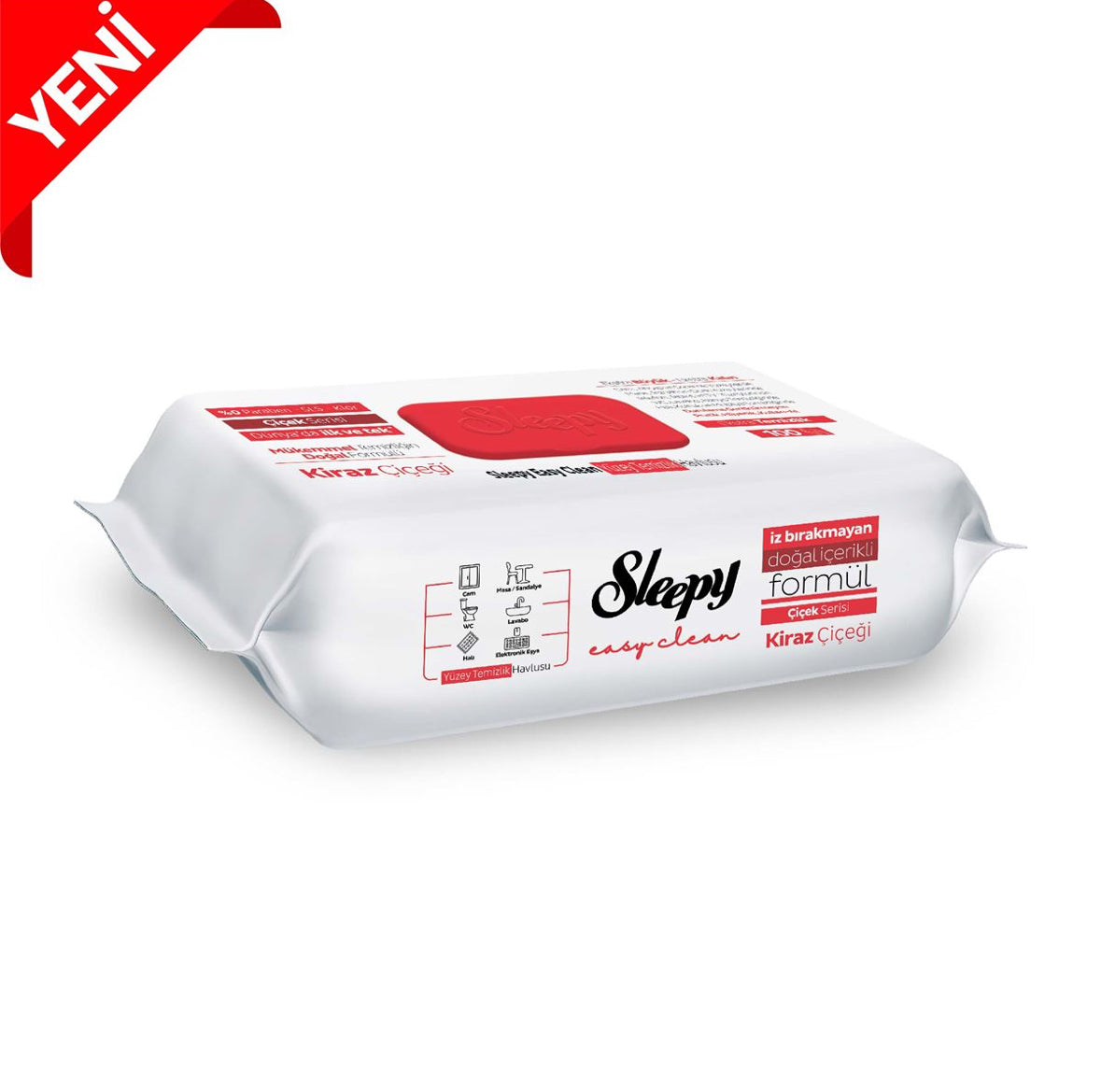 Sleepy Easy Clean Kirschblüte jeweils 100 Tücher Reinigungstücher, Allzwecktücher