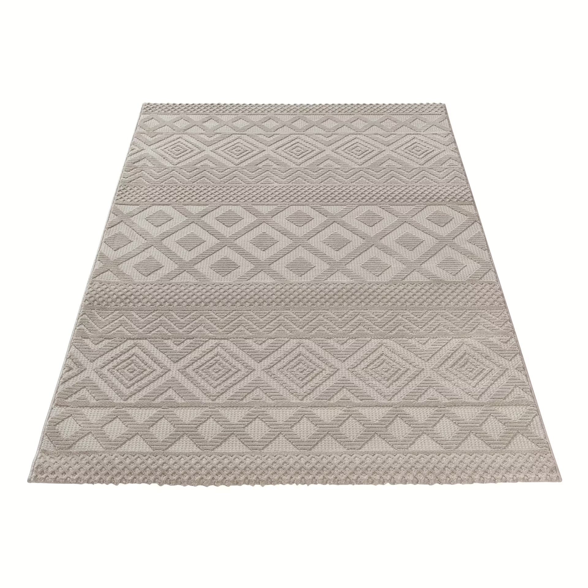 Sehrazat PREMIUM LUXURY COLLECTION - Moderner Designer Teppich Serie 6100 Beige mit 3D-Effekt