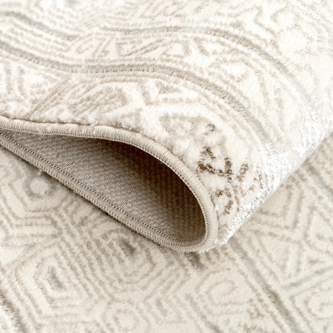 Sehrazat Premium Diamond
7820 Collection Beige - Moderner Designer Teppich mit
3D-Effekt